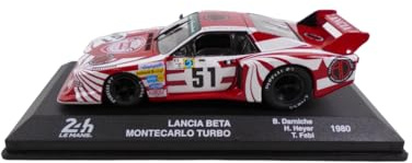 OPO 10 Auto in Miniatura da Collezione 1/43 Compatibile con Lancia Beta Montecarlo Turbo #51 24h Le Mans 1980-24LM03