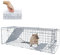 HSHa Piège à souris vivant, pour jardin, martres, rats, lapins, 62 cm, pliable, argenté