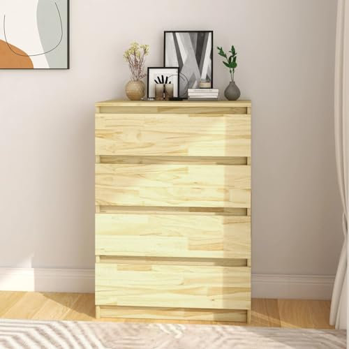 Bulliing Beistellschrank Wohnzimmer Schrank Sideboard Wohnzimmer Beistellschrank 60x36x84 cm Massivholz Kiefer