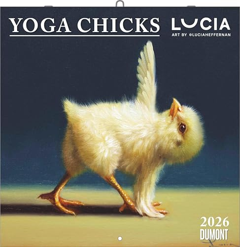 DUMONT - Yoga Chicks 2026 – Broschürenkalender 30x30 cm – Lustige Yoga-Küken, humorvolle Illustrationen, mit Feiertagen & Mondphasen