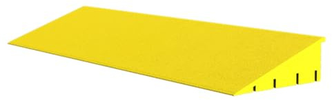 Generisch Schwellenrampe, 5cm Hohe Tragbare Kunststoff Rollstuhlrampe Für Badezimmer Türschwellen Schritte Treppen Mobilität Roller Für Haus(Yellow)