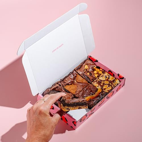 Cake or Death Ultimate Box of Brownies | Letterbox Friendly Chocolate Brownies | Delicious Brownie Gift Box | Ultimate Food Gifts for Brownie Lovers |