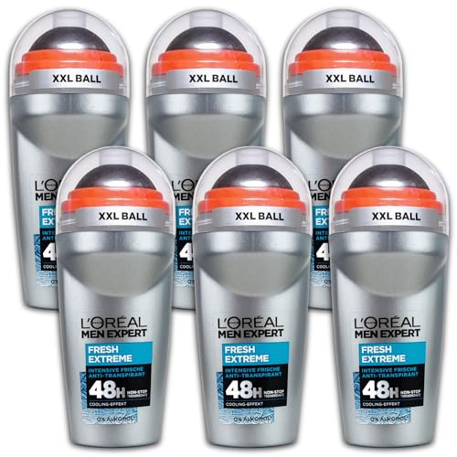 6 er Pack L’Oréal men expert Deo Roll-on Fresh Extreme 48 6 x 50 ml