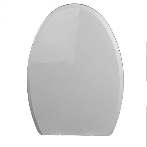 Sedile WC a Forma di V/U/O per Adulti e Bambini, con Cerniera Regolabile a Chiusura Ammortizzata, Ultra Resistente, con Kit di Montaggio, Bianco-U