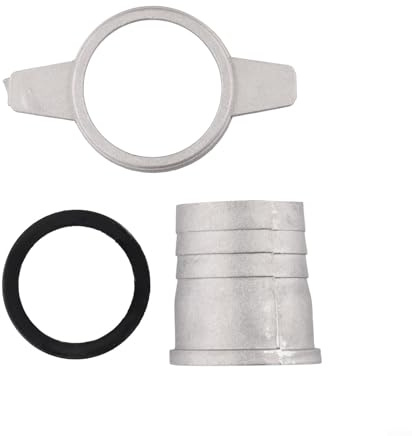 Water Pump Pipe Connector with Rubber Gasket, Aluminum Construction for Long Lasting Use in Water Pump Systems (2 inch)