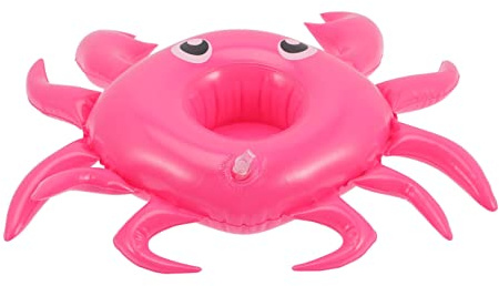 Portabicchieri Gonfiabili Piscina 4 Pezzi in Pvc a Cartone