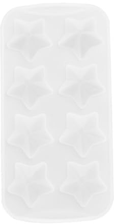 TEMPNAP Moule à Glaçons en Silicone 8 Cavités Forme Étoile 3d, Moule à Fabriquer Cubes Étoiles, Ustensile la Cuisine Résistant et Flexible pour Boissons et Loisirs Créatifs