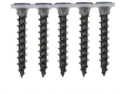 HELFAST Schnellbauschrauben 5,5 x 38 mm, Grobgewinde, magaziniert, PH2, phosphatiert, gehärtet, 1000 Stück – für Doppelbeplankung Gipskarton