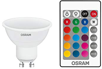 Osram LED-Retrofit-RGBW-Fernsteuerungslampen, 4er-Pack, LED-Lampe, E27-Sockel, Kaltweiß, 4000 K, 7 W, entspricht 60 W, entspricht 60 W, undurchsichtig, undurchsichtig, undurchsichtig, Einheitsgröße