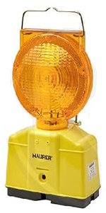 LAMPADA DA CANTIERE CON PANNELLO SOLARE CON BATTERIA RICARICABILE - ARANCIO