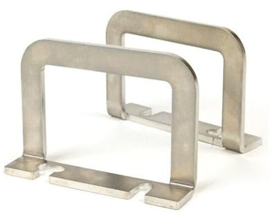 MRP Gepäcköse Gepäckhaken Durchstieg Edelstahl kompatibel mit Vespa PX, PK | Einfache Montage im Durchstieg an vorhandenen Ständerschrauben; kompatibel mit Vespa Sprint, Rally, T5, V50, PV 125, ET3, VNB