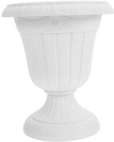 Yardwe Blumentopf Säule Aus Urnen-pflanzgefäß Mit Sockel Für Draußen Römische Säule Blumenvase Für Garten Und Veranda Hochwertiges Pflanzgefäß Mit Historischem Charme