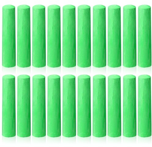 ywmigl 20 Pcs Sidewalk Chalks for Kids Non Toxic Jumbo Chalk for Party Gift Outdoor Art Classroom Play Painting (Lime green)