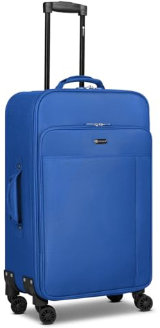 CHECK.IN Check-in Koffer für Damen und Herren | mittelgroßer Trolley 41 x 26 x 70 cm Polyester Material | Teleskopgriff & Doppelrolle| Sevilla 2.0 Serie