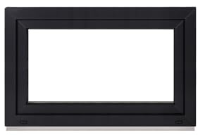 Framex Basement Plastic Window - Interior White/Exterior Anthracite Width x Height 100 x 50 cm (1000 x 500 mm) Double Glazing (32 mm) Tilt and Turn Function - Right (Handle on the Left)