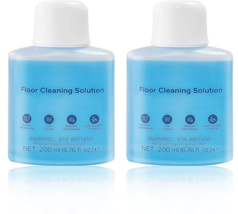 Soluzione per la pulizia dei pavimenti compatibile con aspirapolvere Roborock F25/F25 LT/F25 ACE/F25 ALT/F25 RT/F25 ACE/F25 GT, soluzione per la pulizia del pavimento da 200 ml (2 pezzi)