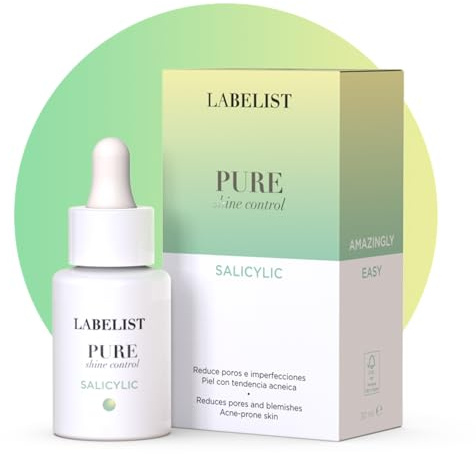 Labelist | Pure Elixir-Gesichtsserum | 30 ml | Gesichtspflege für zu Akne neigende Haut | Reinigt, gleicht aus und kontrolliert Glanz Salicylsäure, Niacinamid und Mineralien Gesichtspflege für Frauen