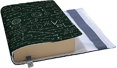 KAPAX FLEX, Réglable Housse de livre,Couverture de livre rigide, Journal Intime, Roman, Tissu lavable,Impermeable, s'adapte à l'épaisseur réglable (FORMULE)
