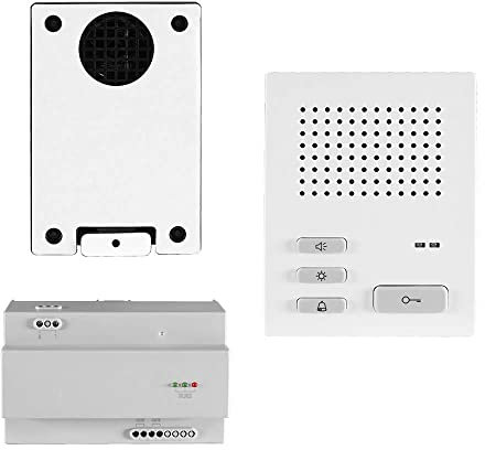 Voxura Domo Gegensprechanlage Türsprechanlage 1-Familien Set Unterputz UP Einbaulautsprecher Audio-Innenstation Netzgerät