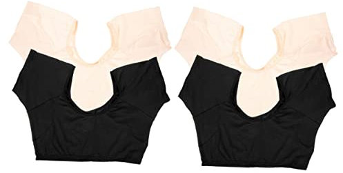 GLEAVI 4stücke Atmungsaktive Achselpads Damen Schweißabsorbierende Weste Für Und Mädchen Für Sport Und Sommer Hautfreundlichem Hautfarbe