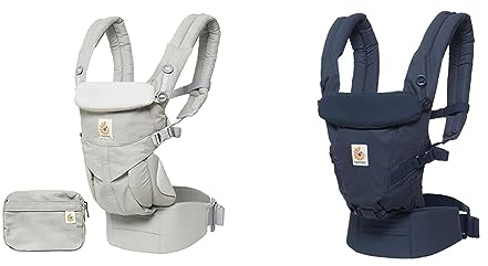 Ergobaby Babytrage für Neugeborene ab Geburt, 4in1 Omni 360 Baumwolle, Kindertrage Tragesystem & Babytrage für Neugeborene ab Geburt, Baby Tragesystem Adapt, Babytragetasche Bauchtrage Rückentrage