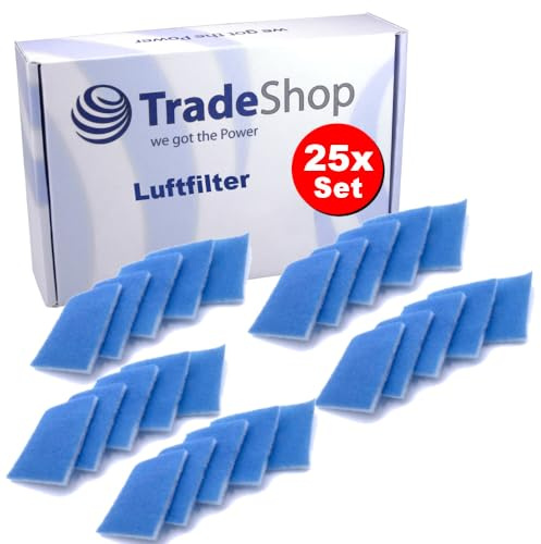 25x Trade-Shop Ersatz-Filter 238 x 238mm kompatibel mit Limodor Limot Serie Compact, kompatibel mit Maico Badlüfter, Ersatz für Limodor 00070, 60009
