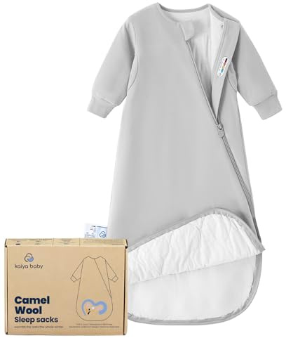 Unisex Sleeping Bag for Babies and Toddlers 1.0 Tog Sleep Sack 0-6 Months, Newborn Sleep Sack, Wearable Blanket Baby, One Piece Long Sleeves, Gifts for Baby