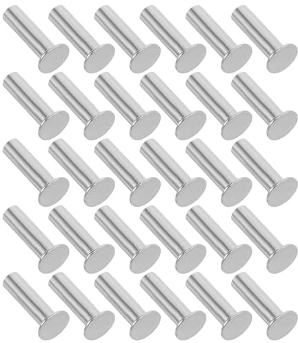 Kichvoe 50 Pares Remaches para Mango de Cuchillo de Acero Inoxidable Fijadores de Mango para Fabricación de Cuchillos y Herramientas de Carpintería