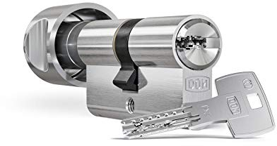 DOM ix Twido Knaufzylinder 40/50K | Schließzylinder Zylinder mit Bohrschutz Anti-Bumping Picking-Schutz | hoher Kopierschutz | Modular | Patentschutz bis 2036 | Sicherungskarte & 5 Wende-Schlüssel