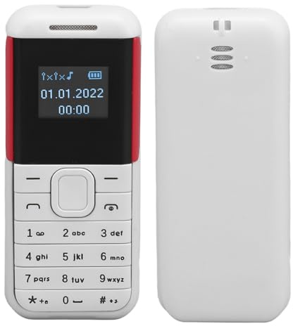 PUSOKEI KleinstesTelefon, Dual SIM Standby GSM Basistelefon mit Musik Player und Sprachwechsler, Strahlungsarmes Telefon für Schwangere Frauen und, 2G 850 900 1800 1900M Kompatibel