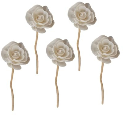VINTORKY 5stücke Gewellte Rattan-schilfrohrstäbchen Für Aroma-diffusoren Natürlicher Duft Schilfrohr-diffusorstäbchen Ätherische Öle Inneneinrichtung Blumen-Rattan-Schilf