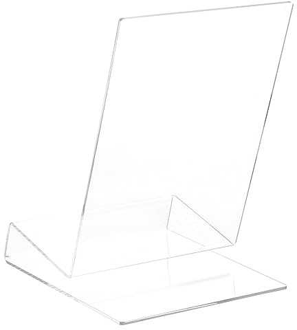 SHOWERORO Support de Transparent Acrylique Support de Forme pour Albums et Support Stable pour Bureau et Affichage