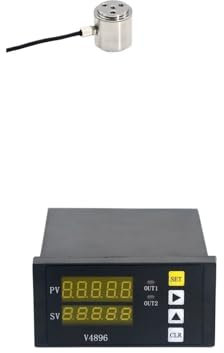PMZZHUPVR Mikro-Wägezellensensoren + Anzeigeanzeige for Druck- und Zugkraftmesszellen zur Kraftmessung 5 kg, 10 kg, 20 kg, 50 kg, 100 kg(100KG and Indicator)