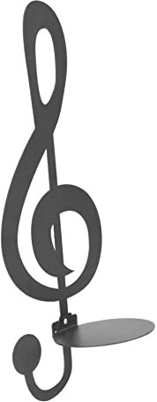HOLIDYOYO Metall-wandleuchter Musiknoten Kerzenhalter Wandkerzenhalter Wanddeko Für Wohnzimmer Schlafzimmer Esszimmer Praktischer Und Dekorativer Kerzenständer Als Geschenkidee