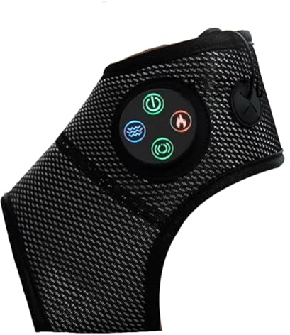 Begchy Masajeador de Tobillo Inteligente Masajeador de Vibración por Presión de Aire Relajación Temperatura Constante Compresa Caliente Alivio de la Fatiga Muscular del Pie