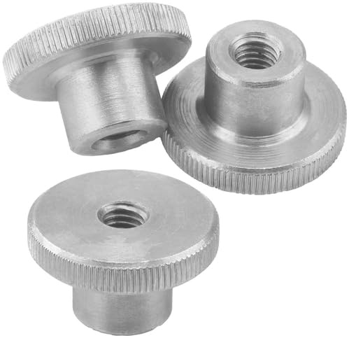 5 Stück Rändelmuttern M2,5 Edelstahl A2 Rändel Muttern hohe Form DIN 466 WIBTEC®
