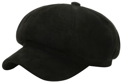 Generisch Beanie Mütze Damen Herbst Schiebermütze Winter Schirmmütze Vintage Newsboy Mütze Cap Wintermütze Frauen Ballonmütze Schirmmützen Barett Kappe Flatcap Baskenmütze Elegant Cabbie Winterhut