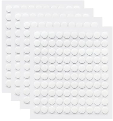 Double Sided Sticky Dots, Transparent Double Sided Sticky Pads, 10MM 400Pcs | Transparent Ultra-Thin Dots Are Reusable, Non-Marking Adhesive Protects Surfaces, Suitable for Photo Walls Balloon Displays