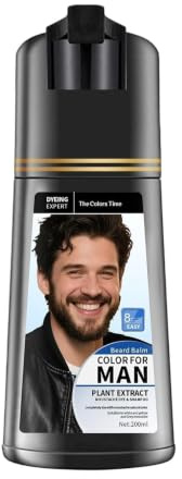 Tinte Barba Hombre 200 ml Tinte Instantáneo Negro Facial