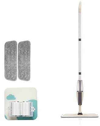 trapeador de vapor Fregona profesional for limpieza de suelos y azulejos, fregona de rotación de 360 ​​grados con paño de fregona reemplazable, fregona de envío directo, fregona de cubo para vaporizar