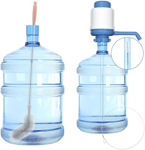 Tioncy 2 Pcs 28 Bottle Brush Cleaner Water Jug and 40'' Long Bottle Brush 3 and 5 Gallon Bottle Cleaner Brush Water Jug Cleaners Nylon Bendable Cleaning Brush for Feeding Tubes, Refrigerator Drain