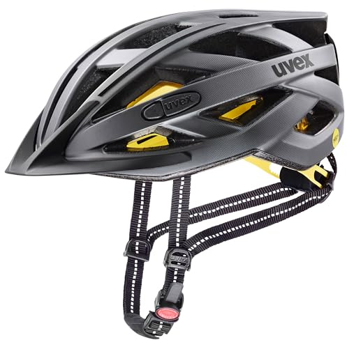 uvex City i-vo MIPS - Leichter Fahrradhelm für Damen und Herren - MIPS-Sysytem - waschbare Innenausstattung - Titan matt - 56-60 cm