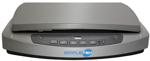 SIMPLETEK - 5590 Flachscanner USB A4, kompatibel mit Windows 11/10/8/7/XP/Vista ohne ADF (generalüberholt)