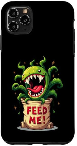 Feed Me Venus Flytrap Carnivorous Plant Humor Gardening Case for iPhone 11 Pro Max