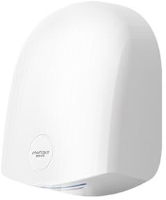 NGBFF Asciugamani Elettrico, Asciugamani Automatico Asciugamani a induzione a Parete con ad Alta velocità Freddo Caldo 1200W for WC da Bagno Commerciale(White Hand Dryer)