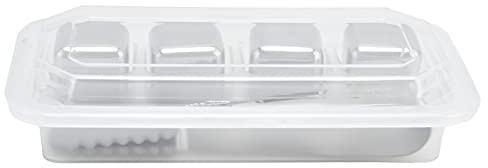 Cubos de hielo reutilizables de acero inoxidable, 4 unidades; piedras para whisky: rocas refrigerantes con pinzas para hielo y caja de almacenamiento, ideales para whisky, licores,