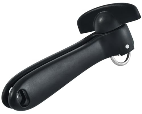 Abaodam Abrelatas Multiusos de Acero Inoxidable Gancho Trasero y Movimiento Fácil, Herramienta Resistente para Hogar y Restaurante, Diseño Profesional y Duradero