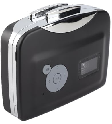 GOWENIC Convertisseur de Lecteur de Cassette USB – Enregistreur de Bande en MP3, Numériseur de Bande Portable de Style Baladeur avec clé USB, alimenté par Batterie, Plug & Play, Aucun Ordinateur
