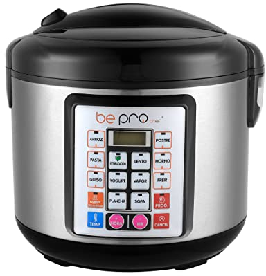 Robot Cocina Be Pro Chef Avant Olla Programable Premier Plus, Negro Y Acero
