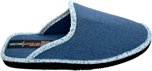 Doctor Cutillas Pantuflas 24505 Ligera y Fresca de la Talla 38 en Color Azul